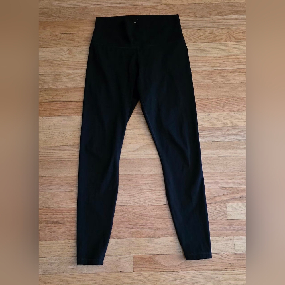 Everlane Women's M Black ReNew High Waisted Full-Length Leggings